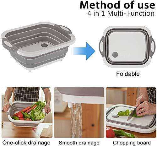 3 In 1 Collapsible Tray For Washing Fruits Vegetables