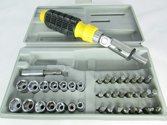 41Pc Screwdriver And Socket Set